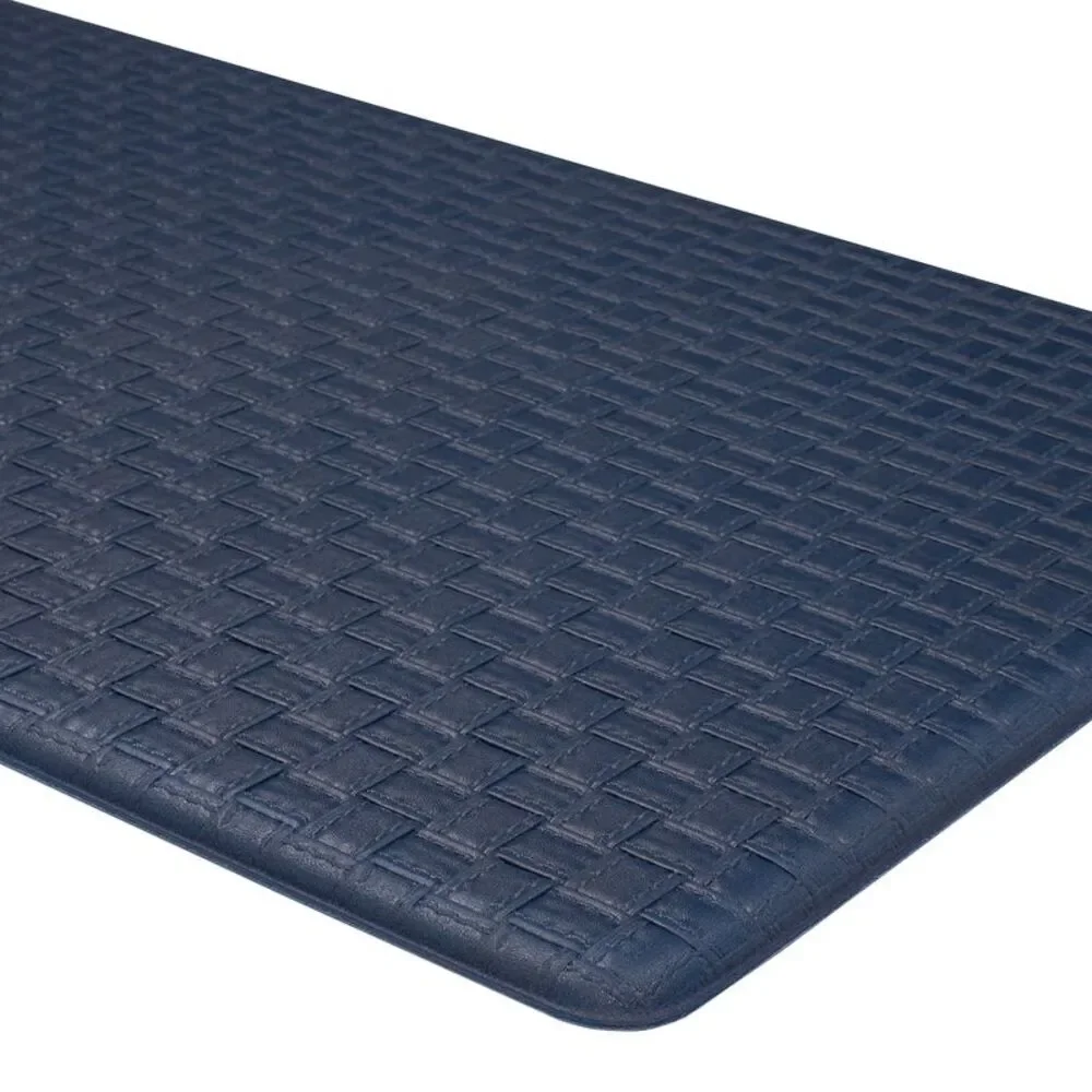 Embossed Kitchen Mats Cushioned Anti Fatigue, Non-Slip Leather-Like Kitchen